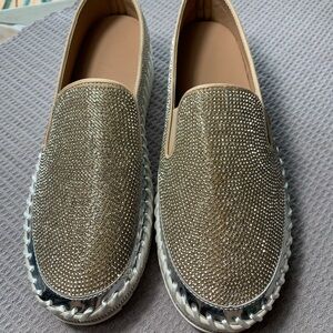 Ladies Party Shoes Size 9  Slip- On Glitter (NEW) sku  3296